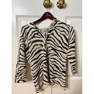Chicos zebra zip up